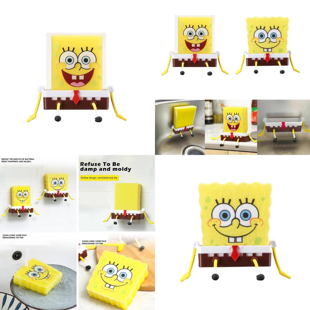 Niedlicher Cartoon Schwammhalter Organizer für Ihr Spülbecken