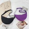 New-style Solid-color Dumpling-shaped Bags Versatile Single-shoulder Bags with Texture Casual and Versatile Underarm Bags Commuting Crossbody Bags