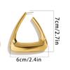 Exaggerated Irregular Geometric Hoop Earrings Fashion Simple Versatile Perfect Women's Daily Parties Dates Wearing Earrings