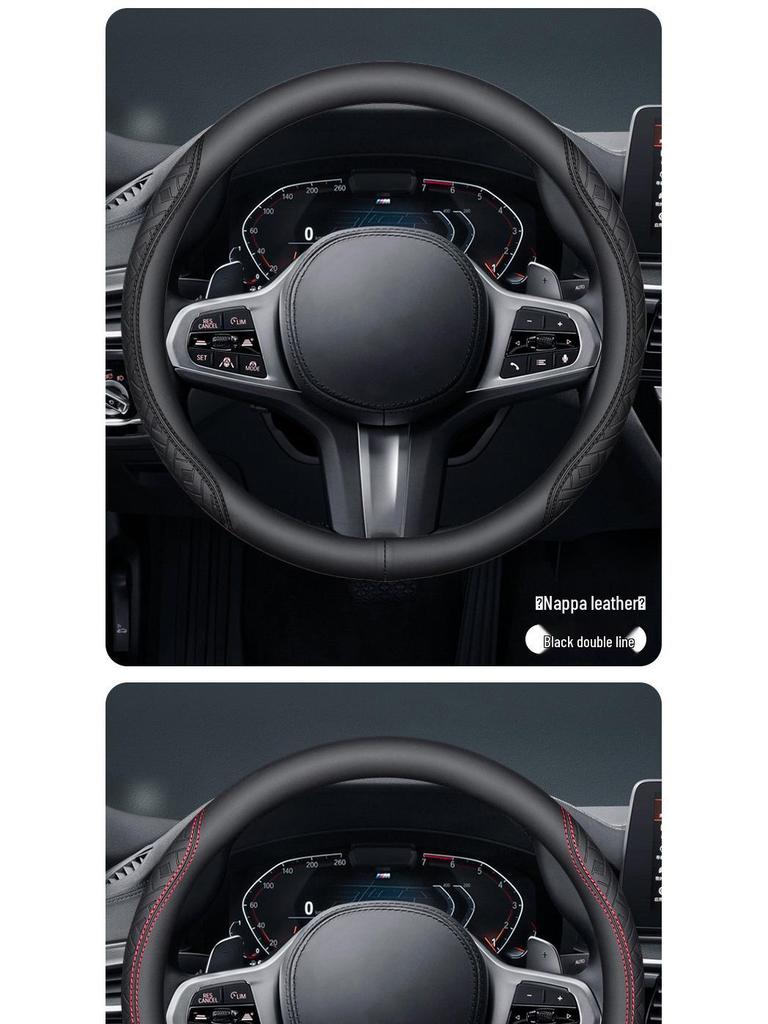Borgward Steering Wheel Cover for BX7, BXI7, BX6, BX5, BX3 - Suede, Universal Four Seasons.