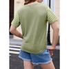 Girls Summer Shirts Short Sleeve Color Block Tops