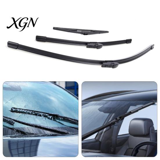 Durable Windshield Wipers 3Pcs/Set 26/16/11-Inch Wiper Blades for Toyota C-HR 2016-2020, All Weather Beam Replacement Front Rear Blades, Streak