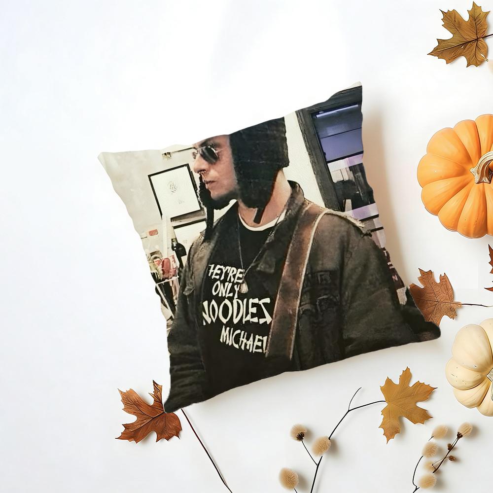 Shane Taylor Cushion Cover Washable Linen Pillowcase Soft For Daily Sofa Bed Home Room Decor Peach skin 18*18(CM)-1Pcs