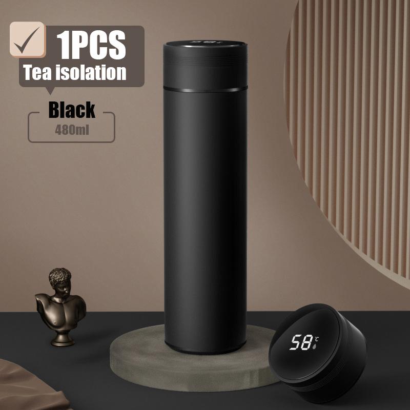 Smart Temperature Display Smart Thermos Cup 480ml 304 Stainless Steel Waterproof Double-wall Vacuum Thermos Cup