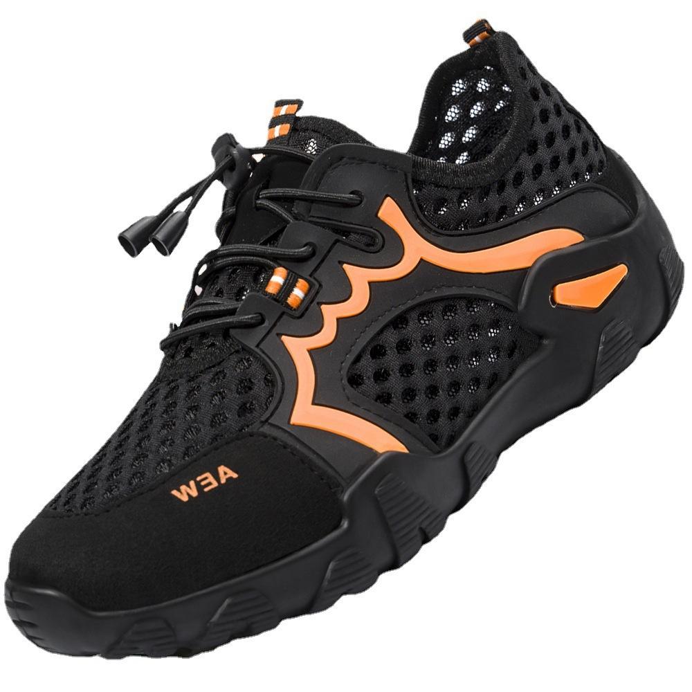 Men's Shoes New Fashionable Low-top Breathable Mesh Shoes Outdoor Sports Running Wading Shoes Manufacturers Trendy Shoes