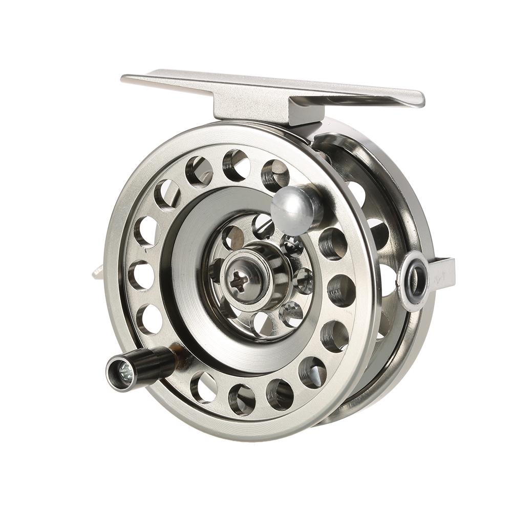 Fly Fishing Reel Right Handed Aluminum Alloy Smooth Ice Fishing Reels Fly Reels