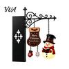 Book Nook Shelf Decor Christmas Bookshelf Hanging Light, Snowman Lamp, Metal Decorations for Readers Floating Library Lantern Decor, Holiday Ornament