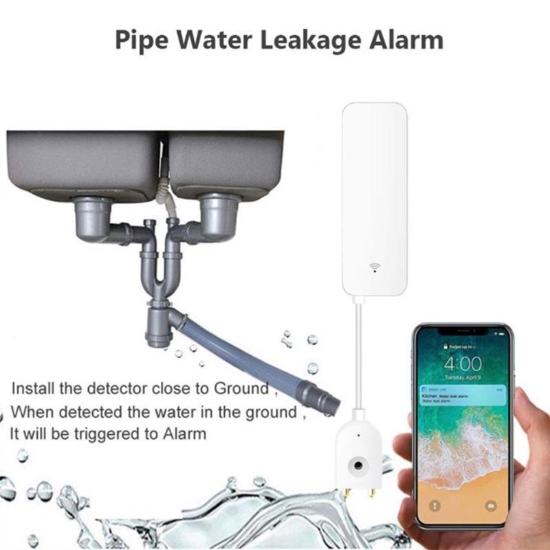 Water Immersions Alerts Systems with Remote Monitoring Home Flood Detection Device Simple To Use for Household Safety