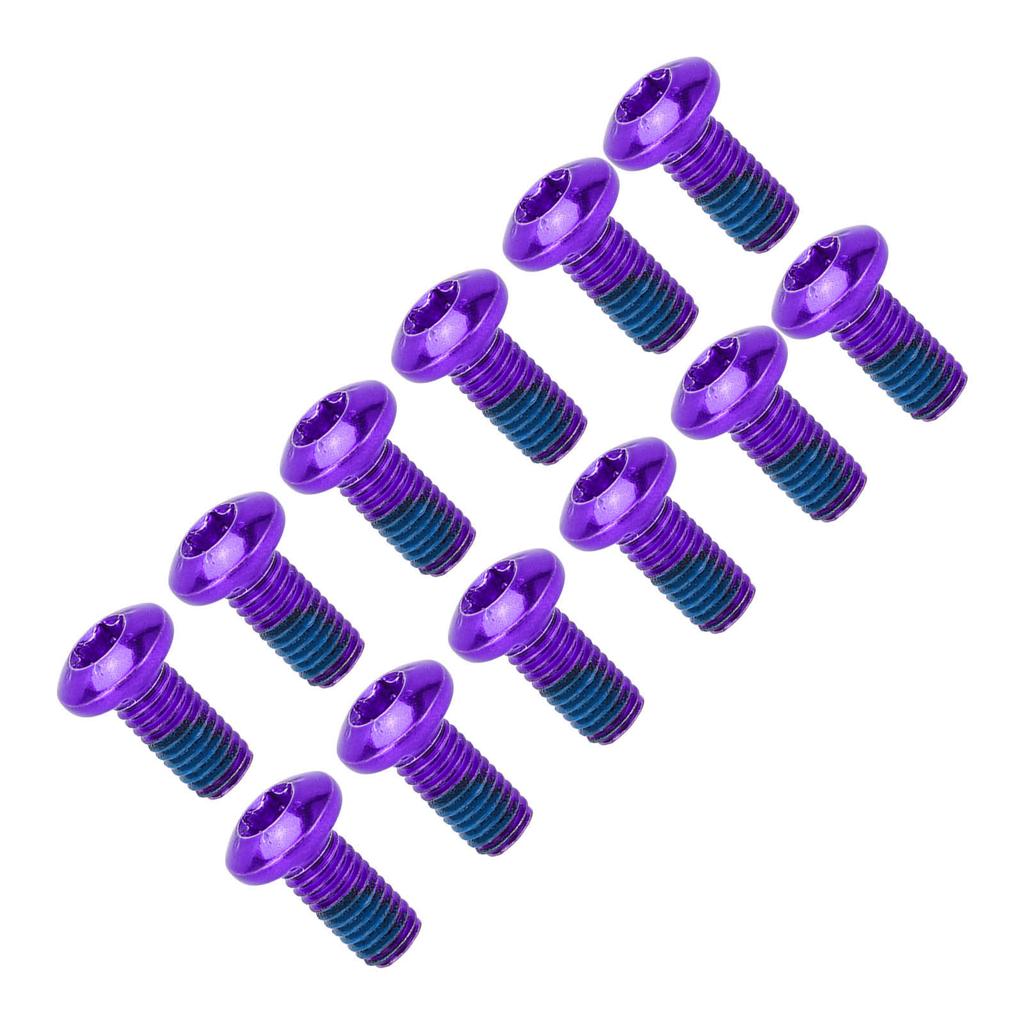 BOLANY 12pcs Mountain Bike Disc Brake Rotor Bolts Screws Alloy Steel Disc Rotor Screws