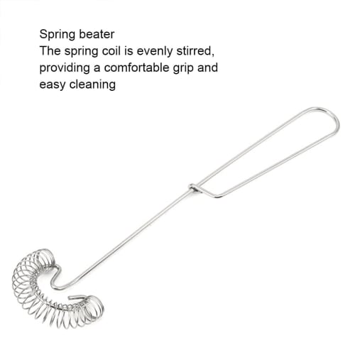 WOSIIKSLL Stainless Steel Hand Whisk, Easy To Clean and Store, Durable and Sturdy Manual Coil Whisk