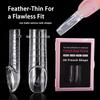 Dual Form Coffin Nail Tips 120pcs  Extension Reusable Mold For Quick and Easy Professional Manicure At Home