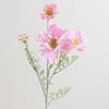 High Quality Artificial Cosmos Flower Silk Fake Daisy Flocked Stem Large Head Faux Flower for Home Wedding Decors DIY Bouquet