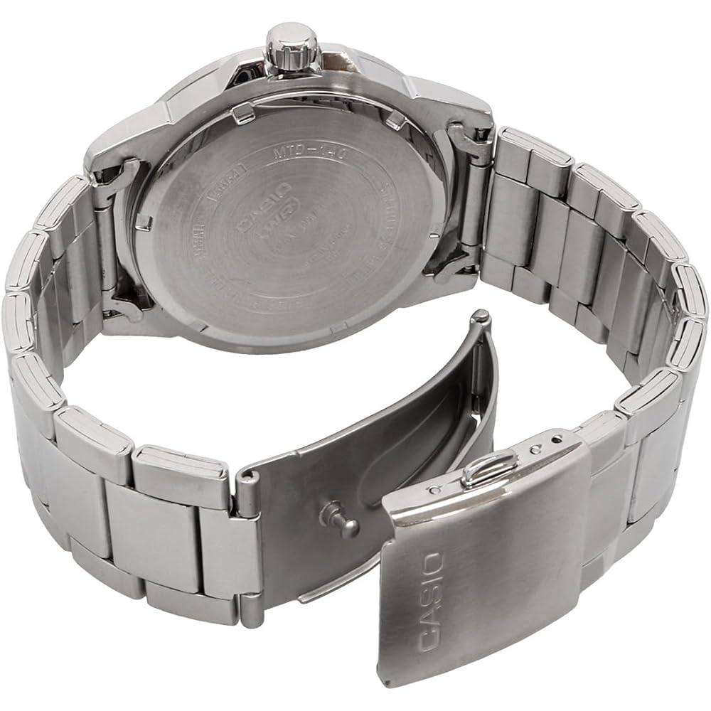 Casio Standard Analog Quartz Men's Watch MTD-140D-3AV Metal Band Green Overseas Model