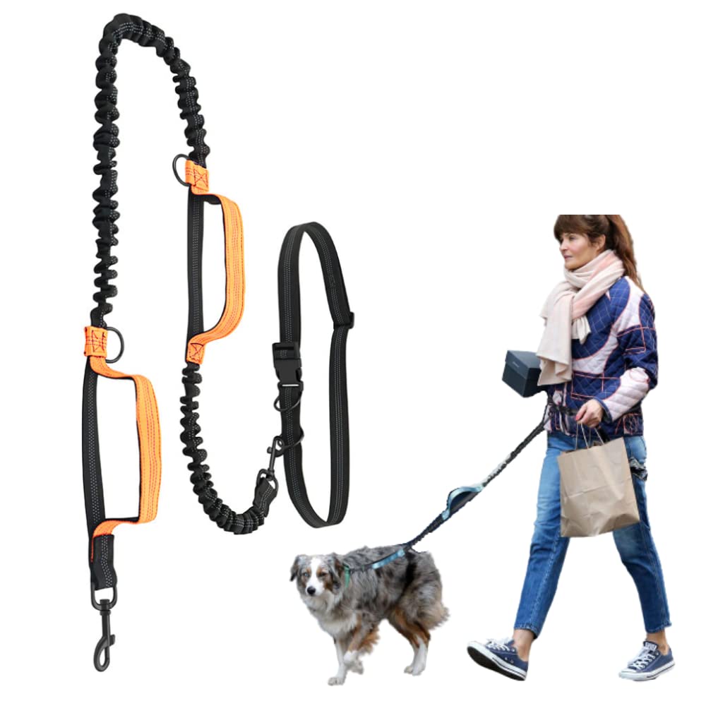 

Mellbo Dog Shoulder for Small and Medium Reflective Orange Leash, Leash, Extendable, Dogs, Material, 6-in-1 Multifunctional, оранжевый