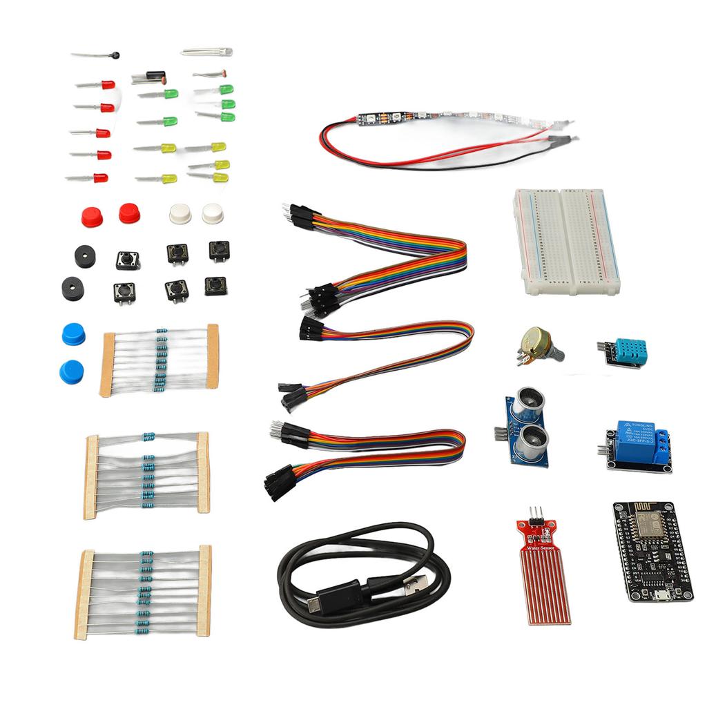 ESP8266 IOT Starter Kit Development Board Resistors LED Diodes WiFi Internet of Things Learning Kit for DIY