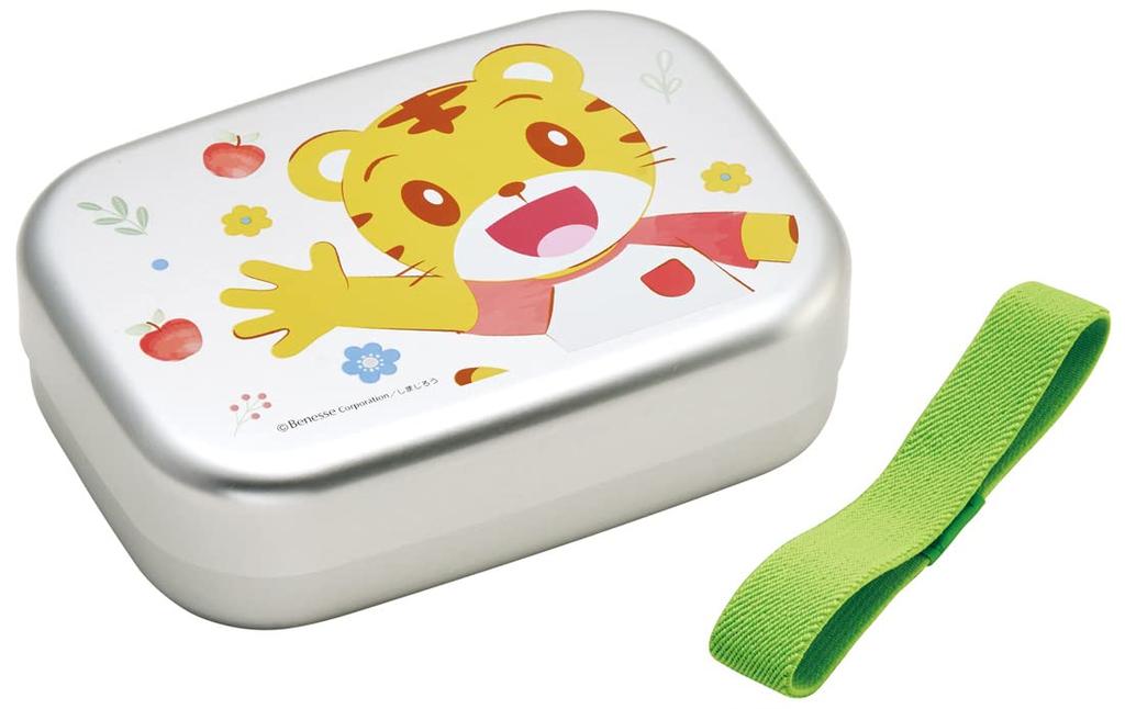 Skater Bento Box 370ml Shimajiro 23 Aluminum for Children Made In Japan ALB5NV-A