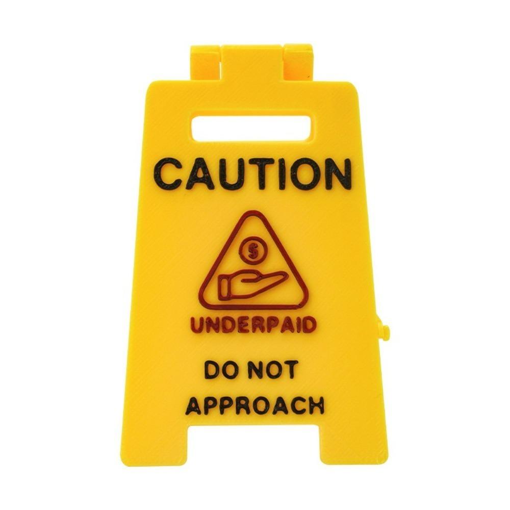 

Do Not Approach Desk Caution Plaque Mini Desktop Ornament New Desk Warning Sign Office Desk жёлтый