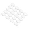 20PCS Natural Egg Shaped Oval Cabochons 18x13mm Jewelry Craft Bead Making Supplies for Christmas Birthdays Gifts Black