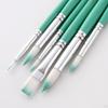 6 Brushes, Round Pointed Tip, Soft Nylon Wood Handle for Hair, Professional Brush