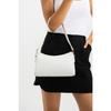 Women's Lined Zipper Closure Baguette Ring Handbag And Shoulder Bag