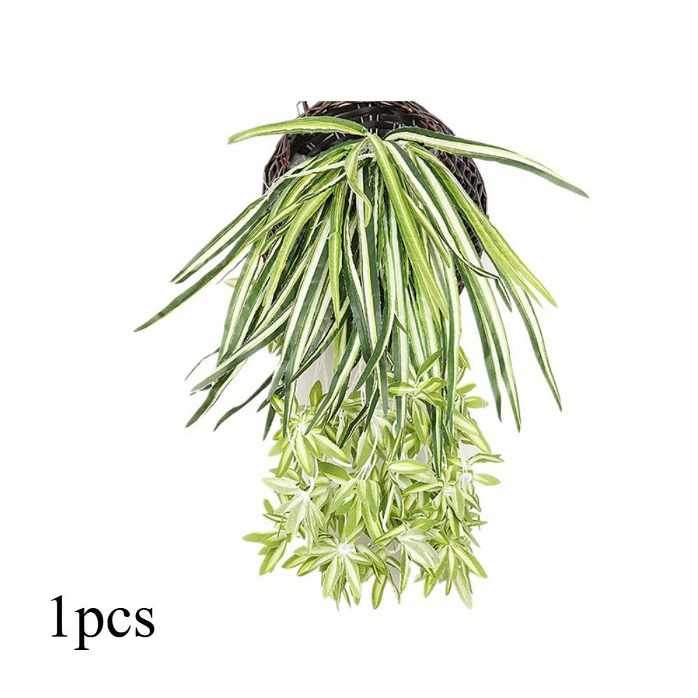 

Подвесная корзина для искусственного растения размером 23,6 дюйма, устойчивое к ультрафиолетовому излучению зеленое растение для сада на открытом воздухе и украшения дома. зелёный