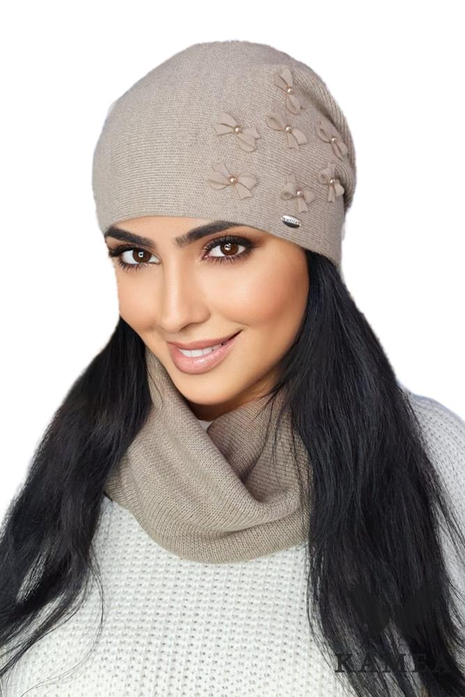 Cyria Autumn-Winter Women' Hat, Dark Beige Color