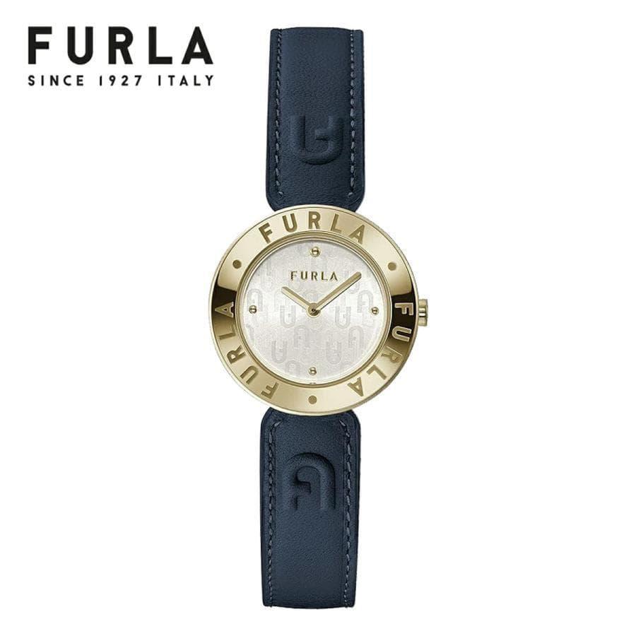 Used New FURLA Ladies Watch Women s Watch Leather Furla Navy