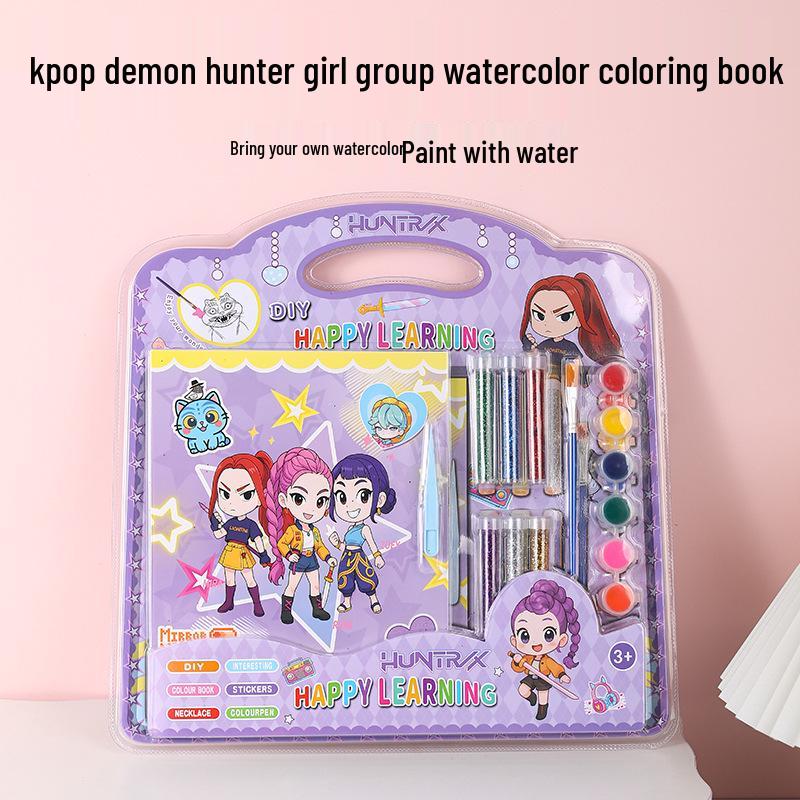 Набор для макияжа «Отряд ведьм» с блестками, раскраска-граффити и набор для рисования