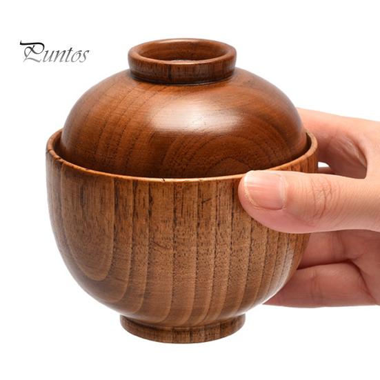 Beautiful Dishwasher Safe Wear-Resistant Salad Bowl Soup Rice Salad Wooden Serving Bowl Kitchen Supplies