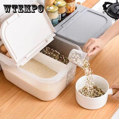 Rice Bucket Household Rice Cylinder Rice Noodles Cat and Dog Food Storage Grain Storage Box Multi-grain Bucket Insect-proof and Moisture-proof
