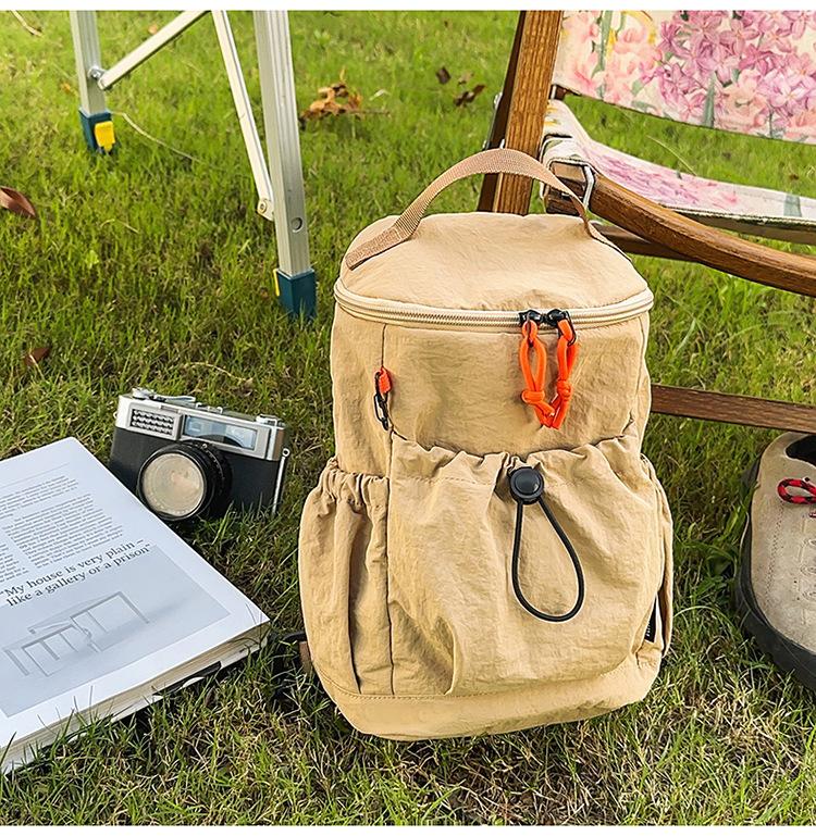 Nylon Backpack Women's New Waterproof and Lightweight Outdoor Leisure Travel Versatile Large-capacity Small Schoolbag