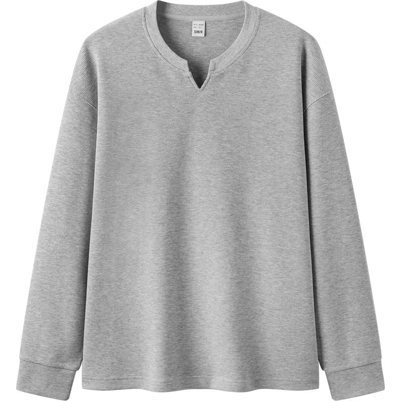 Semir Men s Relaxed Fit V-Neck Long Sleeve Knit T-Shirt XXL