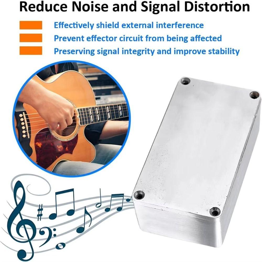 Aluminum Aluminum Stomp Box with Screws Guitar Effect Cases  Musical Instrument
