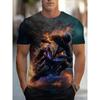 Fashion New Men's Motorcycle Racing T-shirt 2025 Motorcycle Graphic Short-sleeved T-shirts Clothing Plus Size Crew Neck T Shirt
