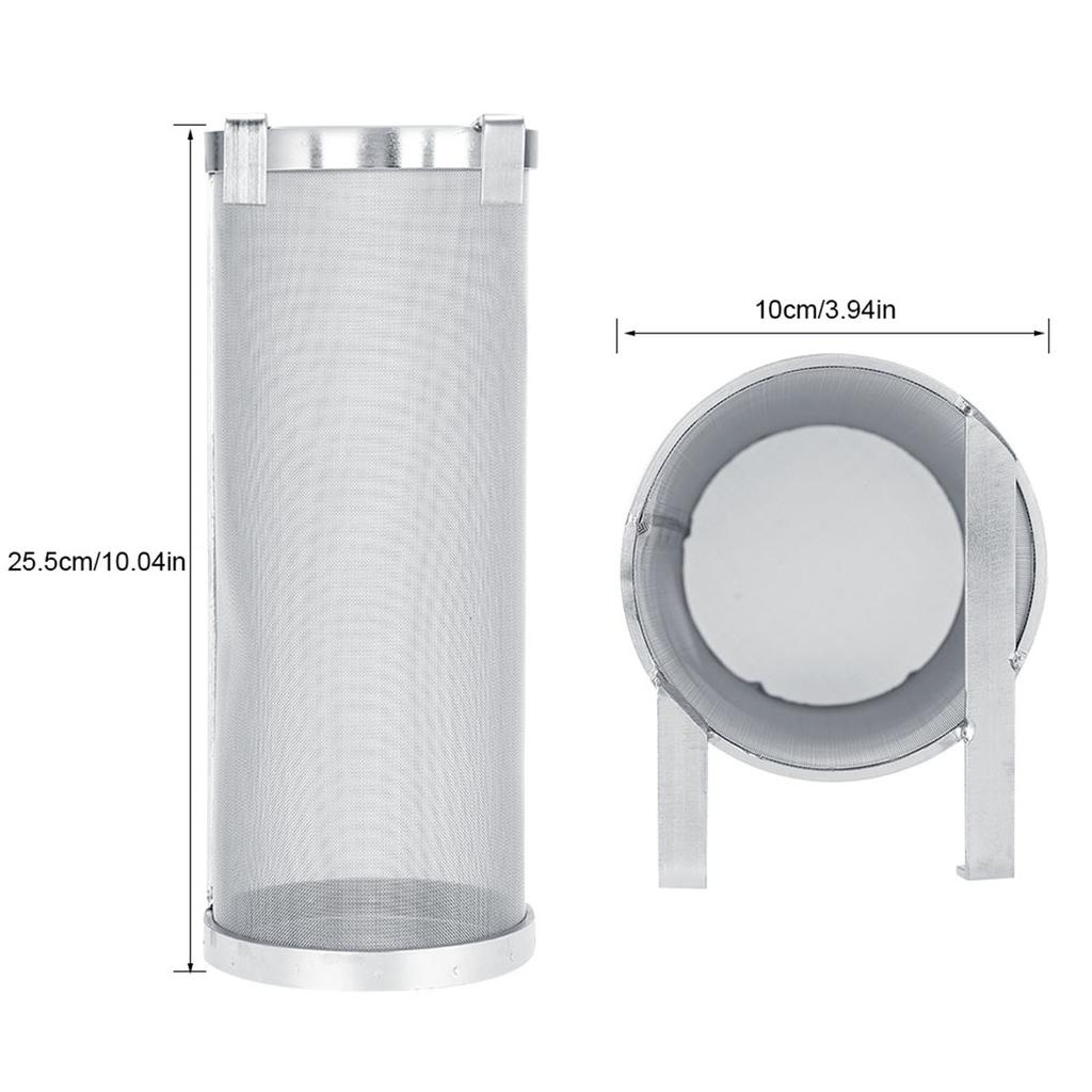 300 Micron Stainless Steel Homemade Brew Beer Hop Mesh Filter Strainer with Hook