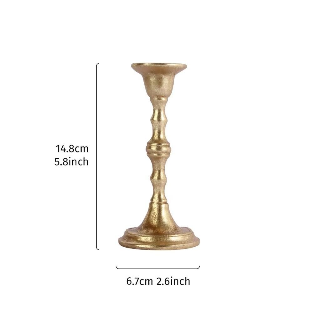Creative Resin Candlestick European Style Bamboo-shaped Candle Holder Candle Stand Base Candlelight Dinner Props