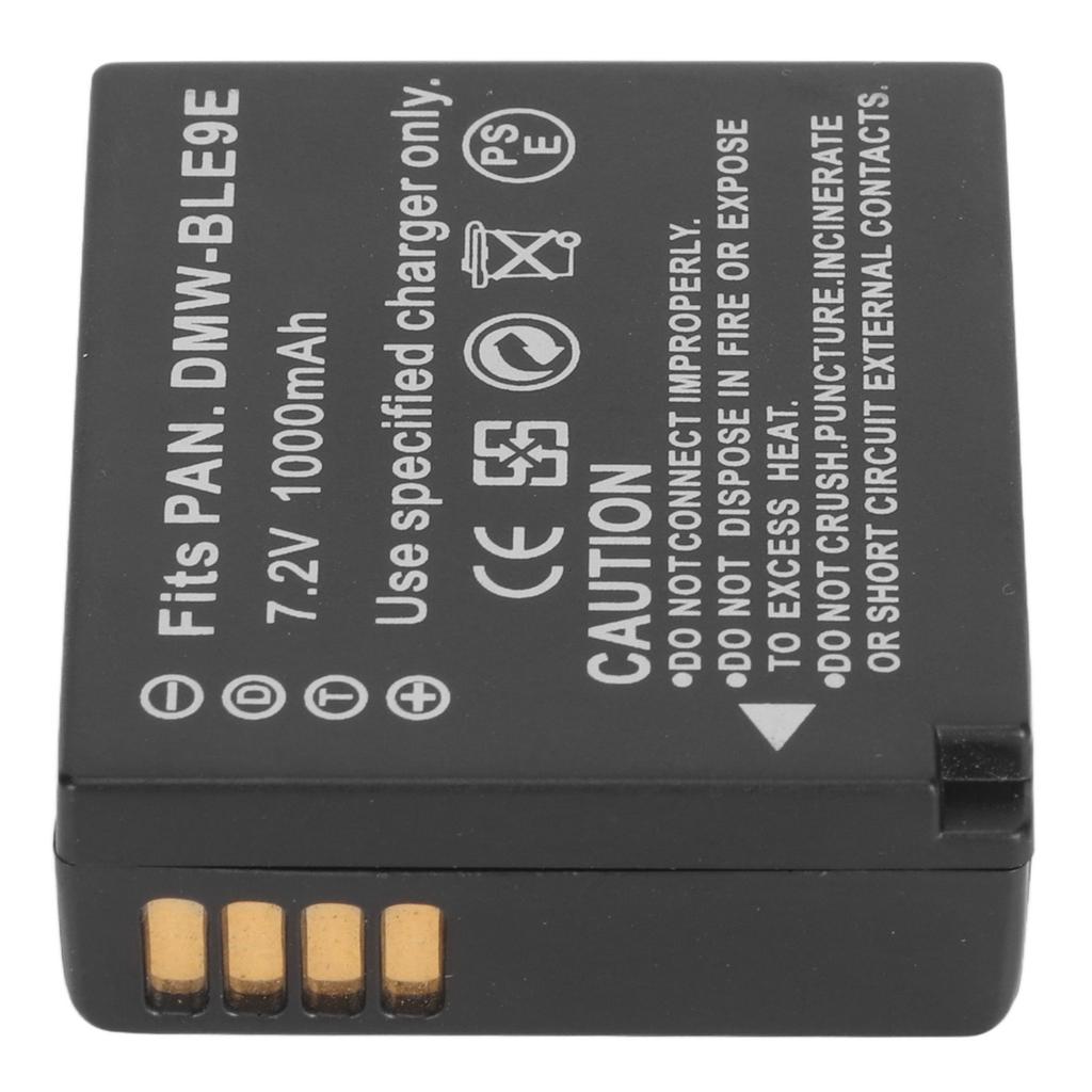 DMW BLE9E Lithium Ion Battery 1000mAh 7.2V Camera Replacement Battery for GX85 GX7 GX9 GF3 GF6 for