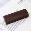 Business Fashion Myopic Eyeglasses Case Leather Square Case Eyeglasses Case Skin Personality Eyeglasses Case