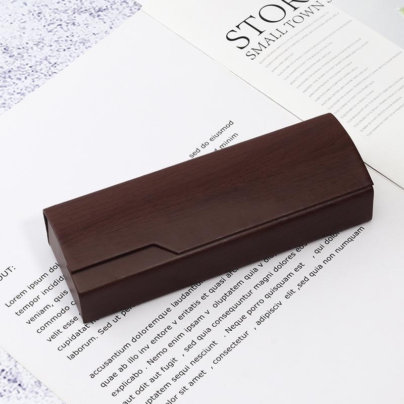 Business Fashion Myopic Eyeglasses Case Leather Square Case Eyeglasses Case Skin Personality Eyeglasses Case