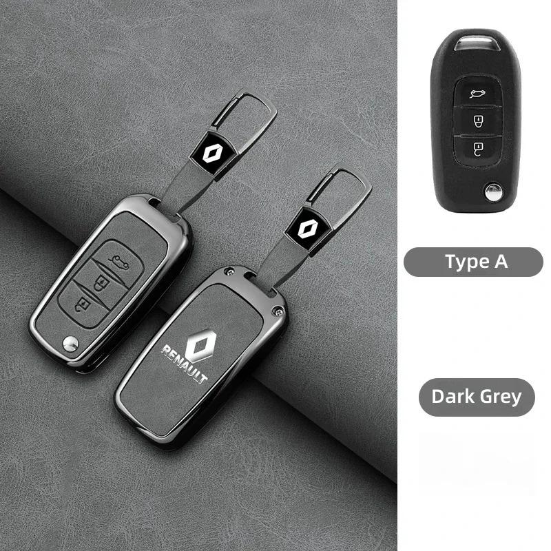 Copricerchi Lega di Zinco Custodia Cover Guscio Portachiavi per Auto per Renault Koleos Captur Kadjar Megane Clio 5 Talisman Arkana Zoe Scenic