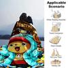 Customiz Name Personality One Piece Chopper Blanket Soft &Warm Sofa Office Bed Travel Lunch Break Blanket, Gift Suitable All Seasons