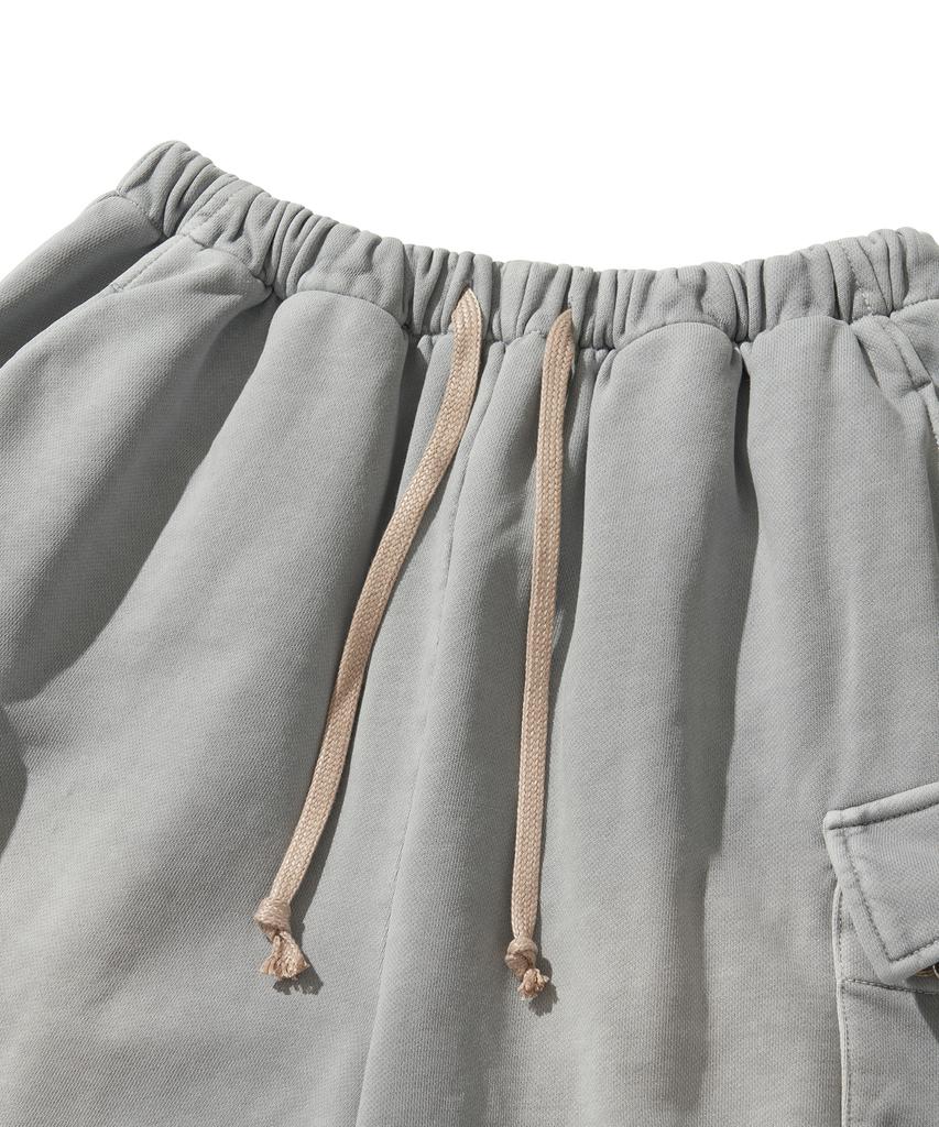 LIBERE Washed Sweat Cargo Pants / Gray