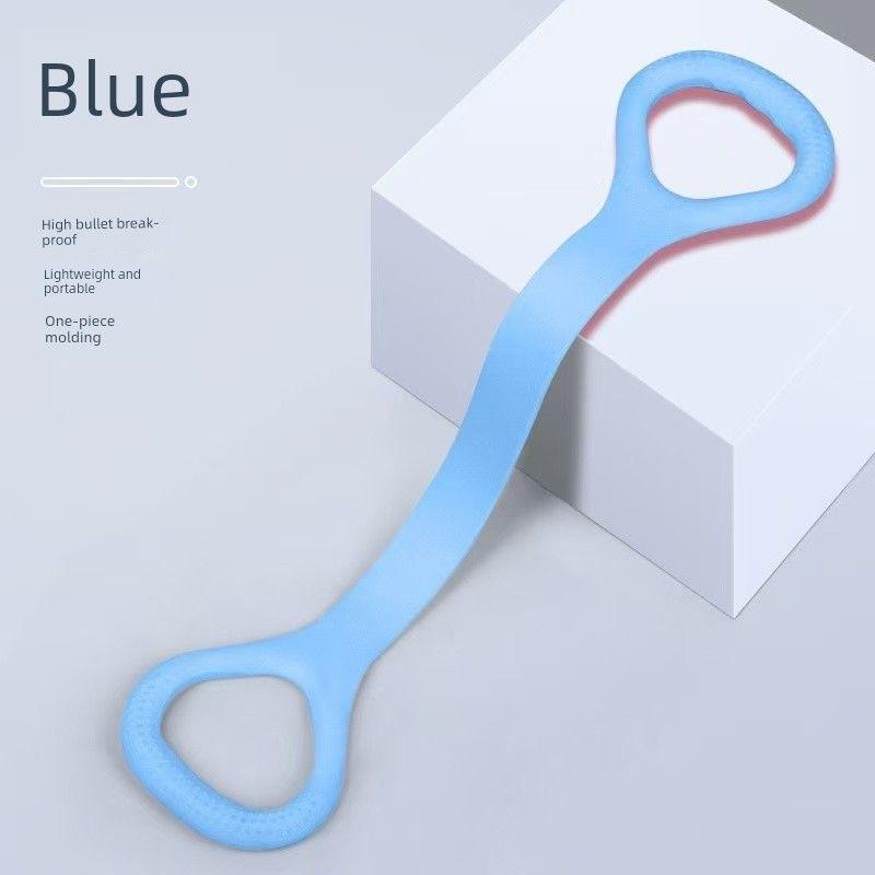 

Elastic Band Exercise Equipment Household Open Shoulder Beauty Back Yoga Artifact Eight-Word Tension Device Open Back Fitness Women Stretch Belt [Light blue 1] Upgrade-Elastic Pull out Good Body