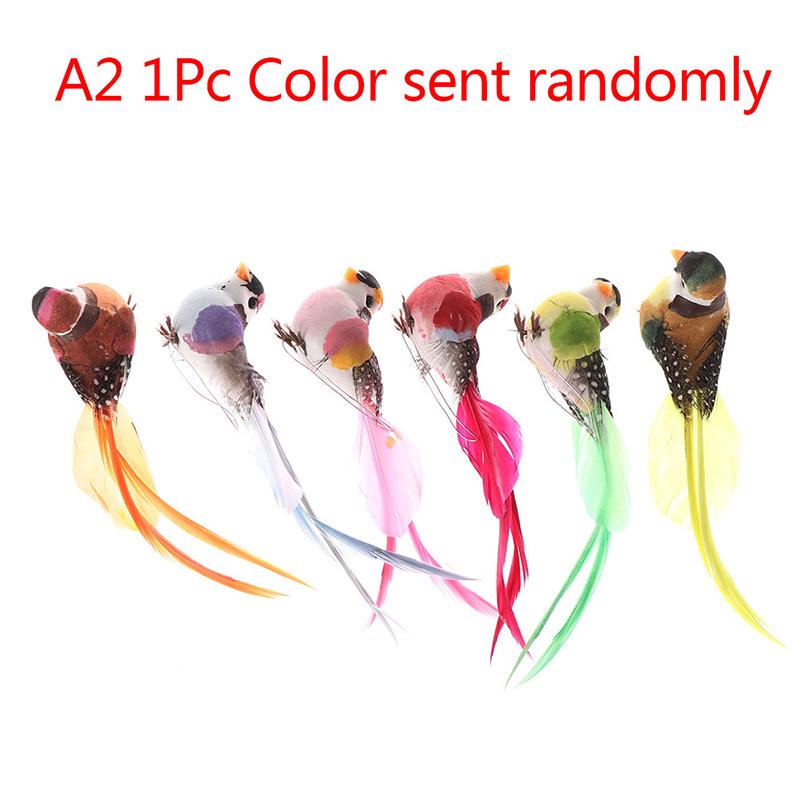 1PCS Parrot Artificial Birds Fake Foam Animal Simulation Feather Birds Models DIY Wedding Home Garden Ornament Decoration