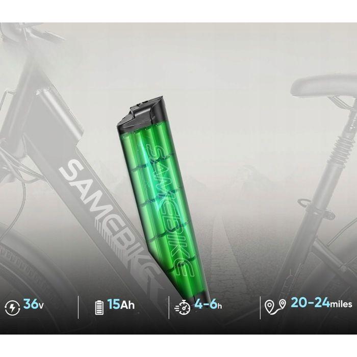 SAMEBIKE - RS-A01 Pro-T - Elektrofahrrad - 500W Motor - 36V 15Ah Batterie - Max. Geschwindigkeit 25 km/h - 90 km Reichweite - grün