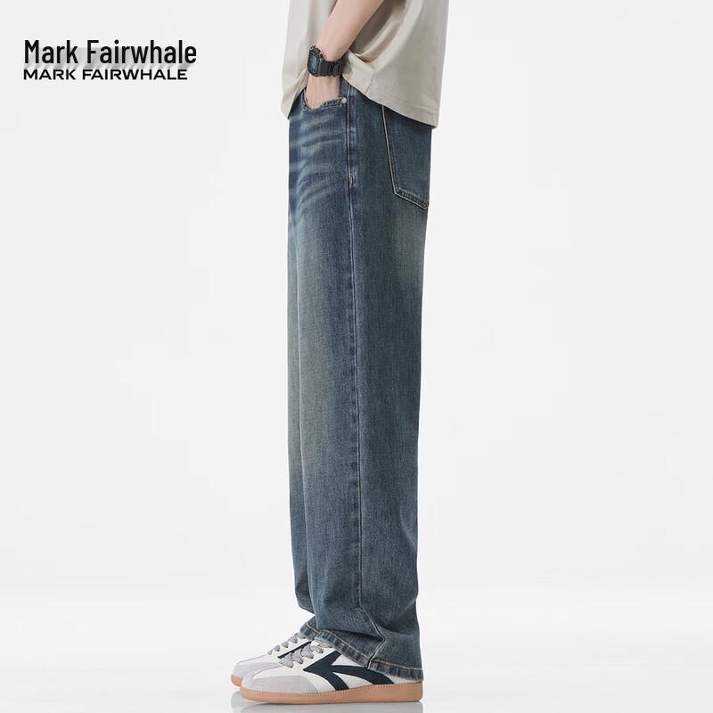 Mark Fairwhale Men's Loose Straight-Leg Jeans