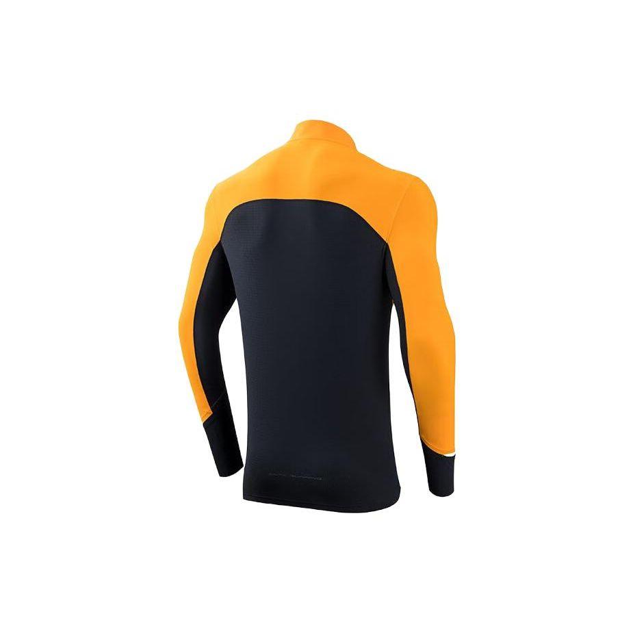 Anta Color Block Quick Dry Long Sleeve T-Shirt Men Tops Storm-Orange 152335401-3