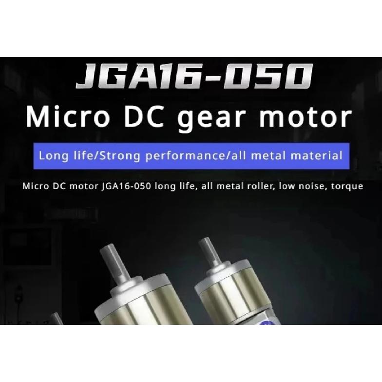 1pc 6V 12V DC Gear Reduction Motor 12RPM-480RPM Adjustable Speed CW CCW DIY Accessories Miniature Electric Engine JGA16-050