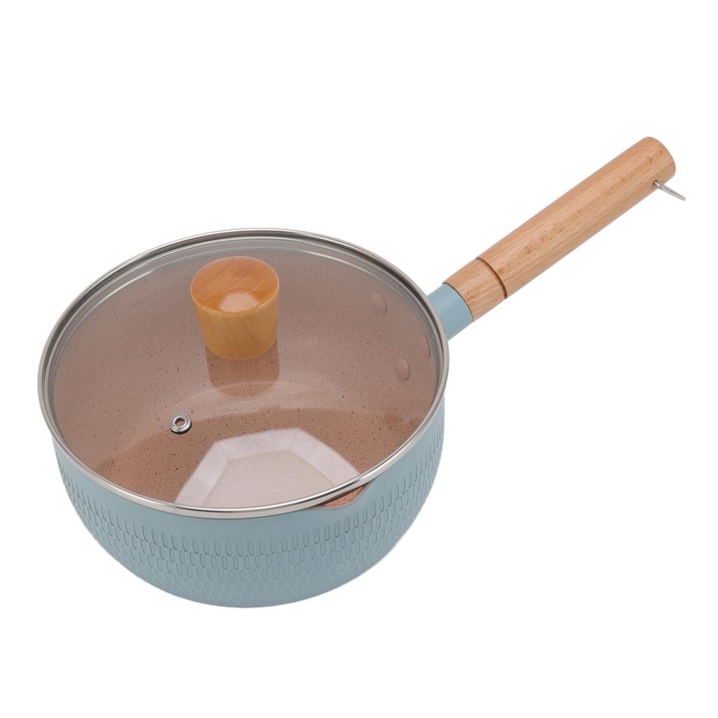 Kastrull Non-stick Aluminiumlegering Multifunktionell Mjölkkanna med Trähandtag för Induktion Gas