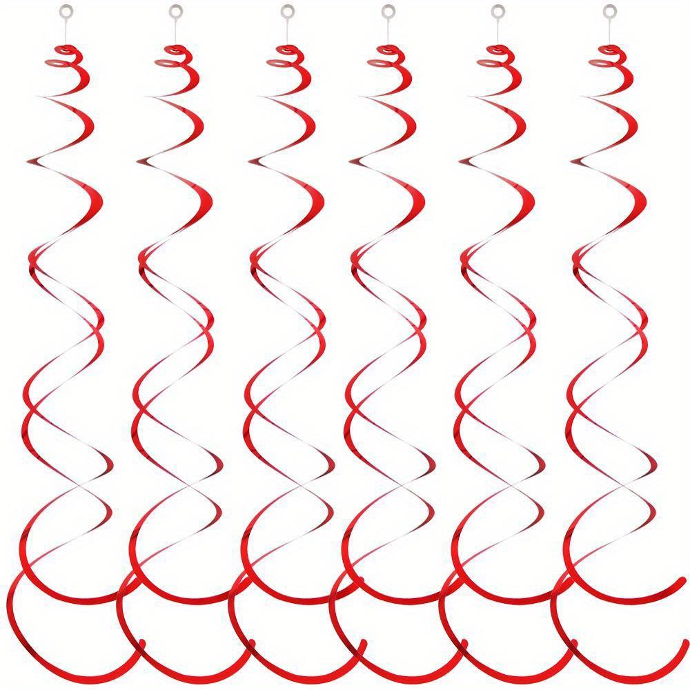 Colorful swirling decorations for birthday New Year, Halloween, wedding, anniversary, graduation and party with PVC film and plastic streamers